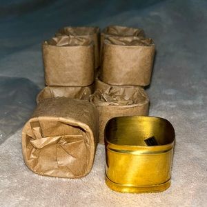 Vintage brass napkin rings